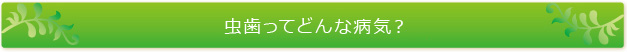 虫歯ってどんな病気？