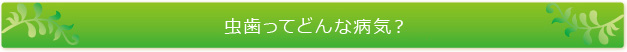 虫歯ってどんな病気？